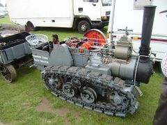 A working model of the original Hornsby & Sons tracked tractor