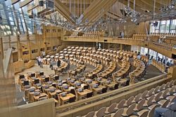 Scottish Parliament, Main Debating Chamber - geograph.org.uk - 1650829.jpg