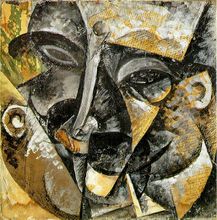 Dynamism of a Man's Head, 1913, private collection