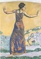 إمرأة فرحة, 1911