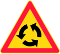 Roundabout traffic sign