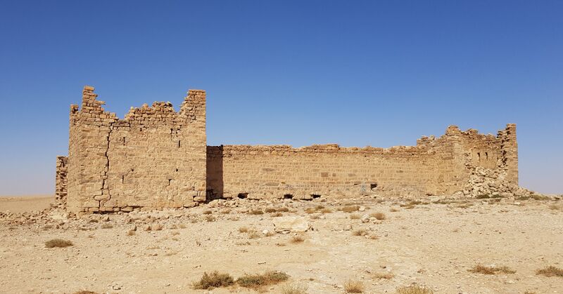 ملف:Qasr Bshir, eastern wall.jpg