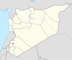 خريطة سوريا موضح عليها موقع محافظة دمشق.