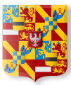 Personal arms of Frederick Henry before becoming Prince of Orange. At the center is his mother's arms of Coligny.