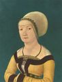 Retrato de una mujer de 34 años, 1516-1517, Kunstmuseum, Basilea.