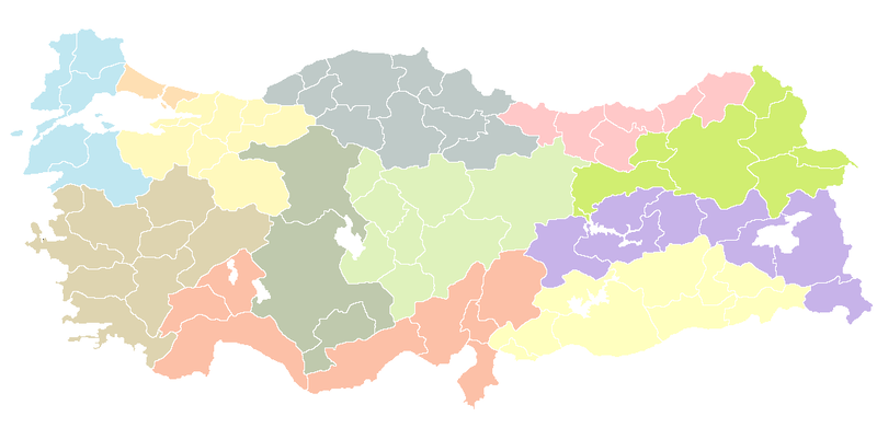 ملف:NUTS Map of Turkey.png