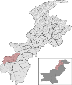 North Waziristan District (red) in Khyber Pakhtunkhwa