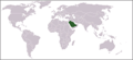 Location map for Saudi Arabia