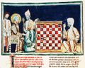 المور في اسبانيا يلعبون الشطرنج، من كتاب الألعاب