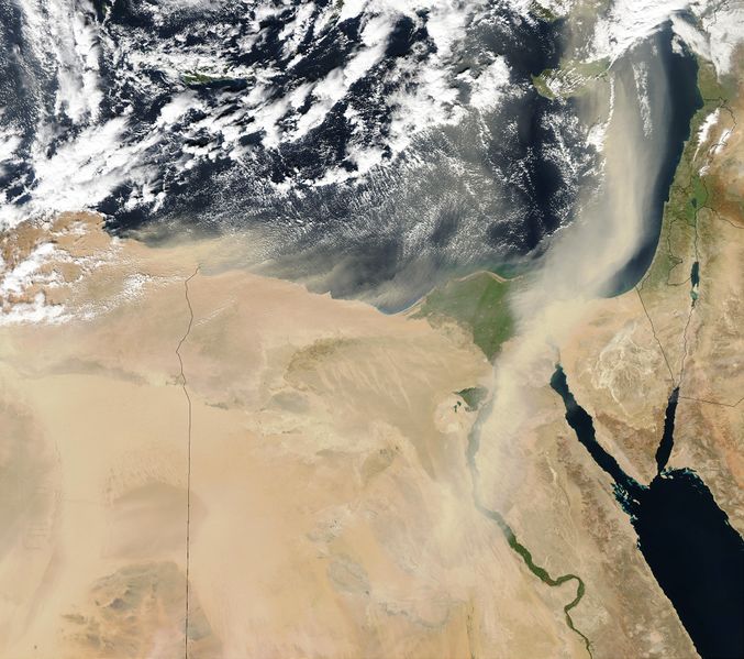 ملف:Dust storms off Egypt.jpg