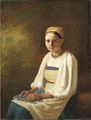 A Peasant Girl with cornflowers, 1820ies