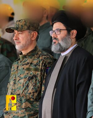 هاشم صفي الدين (يمين) وإبراهيم عقيل (يسار)