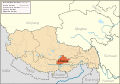 Lhasa Prefecture highlighted