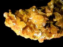 Orpiment, the mineral form of arsenic trisulfide
