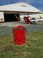 A helicopter bucket.