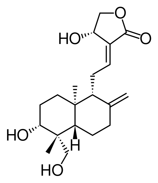 ملف:Andrographolide.svg