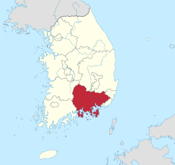 South Gyeongsang Provinceموقع