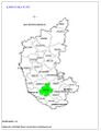 Positioning of Hassan district in Karnataka