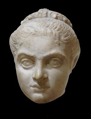 Female head statue