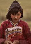 Buryat Mongol boy during shamanic rite