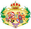 Coat of Arms of Maria Christina of the Two Sicilies, Queen Consort of Spain.svg