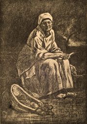 Old Kate (1895) heliogravure & roulette (25.9 x 19.5 cm) Michael C. Carlos Museum, Emory University, Atlanta