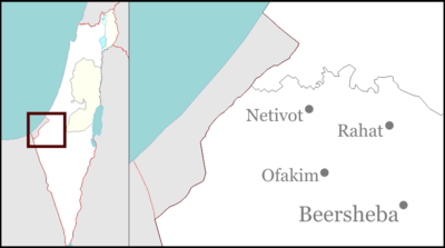 Location map Israel northwest negev