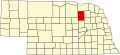 State map highlighting Antelope County