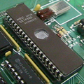 This 8749 Microcontroller stores its program in internal EPROM