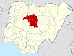 موقع ولاية كادونا في نيجريا