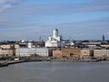 Port of Helsinki and the Helsinki Cathedral.