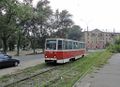 KTM-5 tram in Lipetsk. 14 369 units of this tram were poduced overall, so this is the most numerous tram in the history
