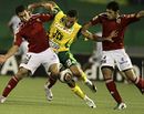 دشبيبة القبائل الجزائري يهزم الأهلي المصري 1-0 في دوري أبطال أفريقيا 2010.