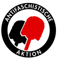 شعار فرشاة المرحاض لمحتجي هامبورگ (أنتيفا) (ألمانيا).