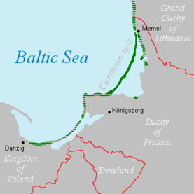 عام 1649، امتدت تسوية كورسنيكي الناطقة باللاتڤية من كلايپيدا إلى گدانسك. جرى ألمنتها في بداية الحرب العالمية الثانية.