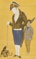 Hendrik Doeff and a Balinese servant in Dejima, Japanese painting, ca. early 19th century