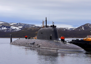 The nuclear submarine Kazan has arrived at a permanent base in the Northern Fleet. May 2021.png