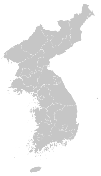 ملف:Map of Korea-blank.svg