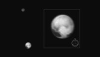 July 2015: Pluto and Charon as imaged by New Horizons.
