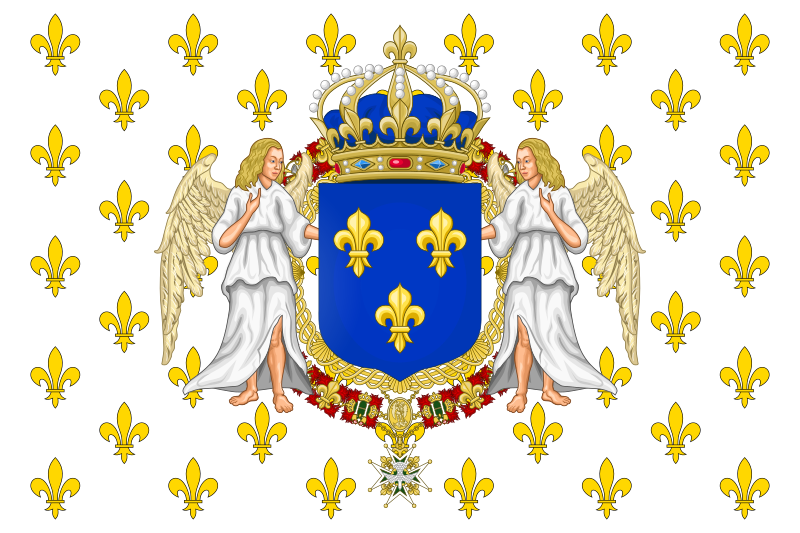 ملف:Royal Standard of the Kingdom of France.svg