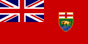The flag of Manitoba, a Canadian province