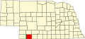 State map highlighting Hitchcock County