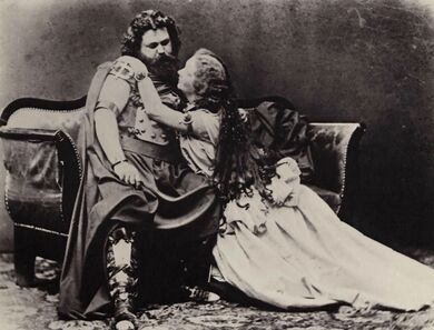 Joseph Albert - Ludwig und Malwine Schnorr von Carolsfeld - Tristan und Isolde, 1865f.jpg