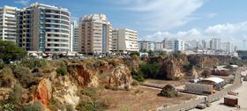 Apartment buildings at Praia da Rocha, Portimão (cropped).jpg