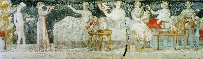ملف:Banquet, tombe d'Agios Athanasios.jpg