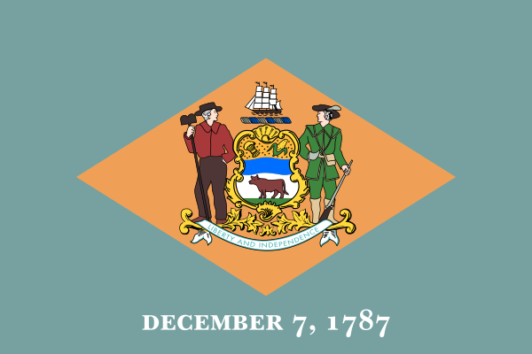 ملف:Flag of Delaware.svg