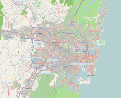 Location map Australia Sydney