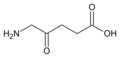 δ-Aminolevulinic acid: an intermediate in tetrapyrrole biosynthesis (haem, chlorophyll, cobalamin etc.).
