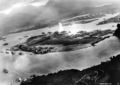 Japanese aerial photo of Pearl Harbor under attack