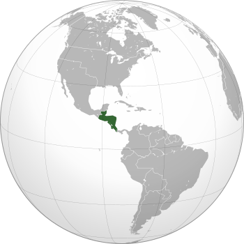 Location of أمريكا الوسطى